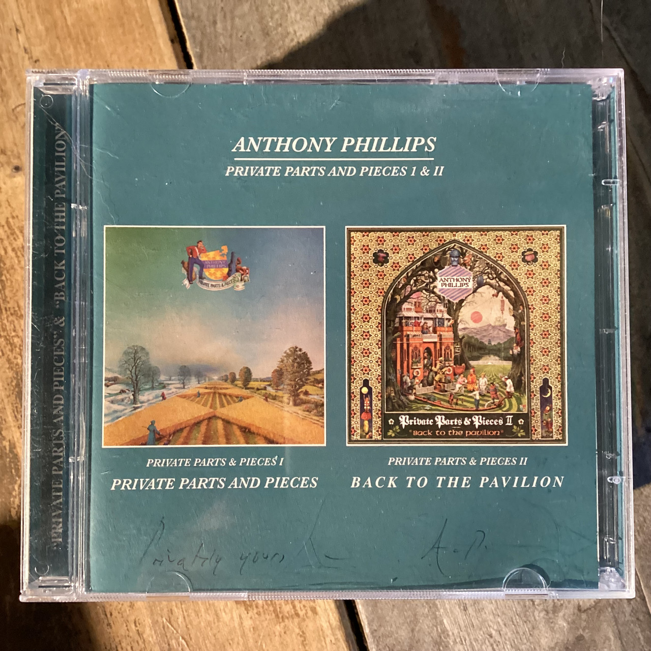 CD COMPACT DISC - Anthony Phillips - Private parts and pieces I and II Back to the Pavilion   - DOUBLE COMPACT DISC