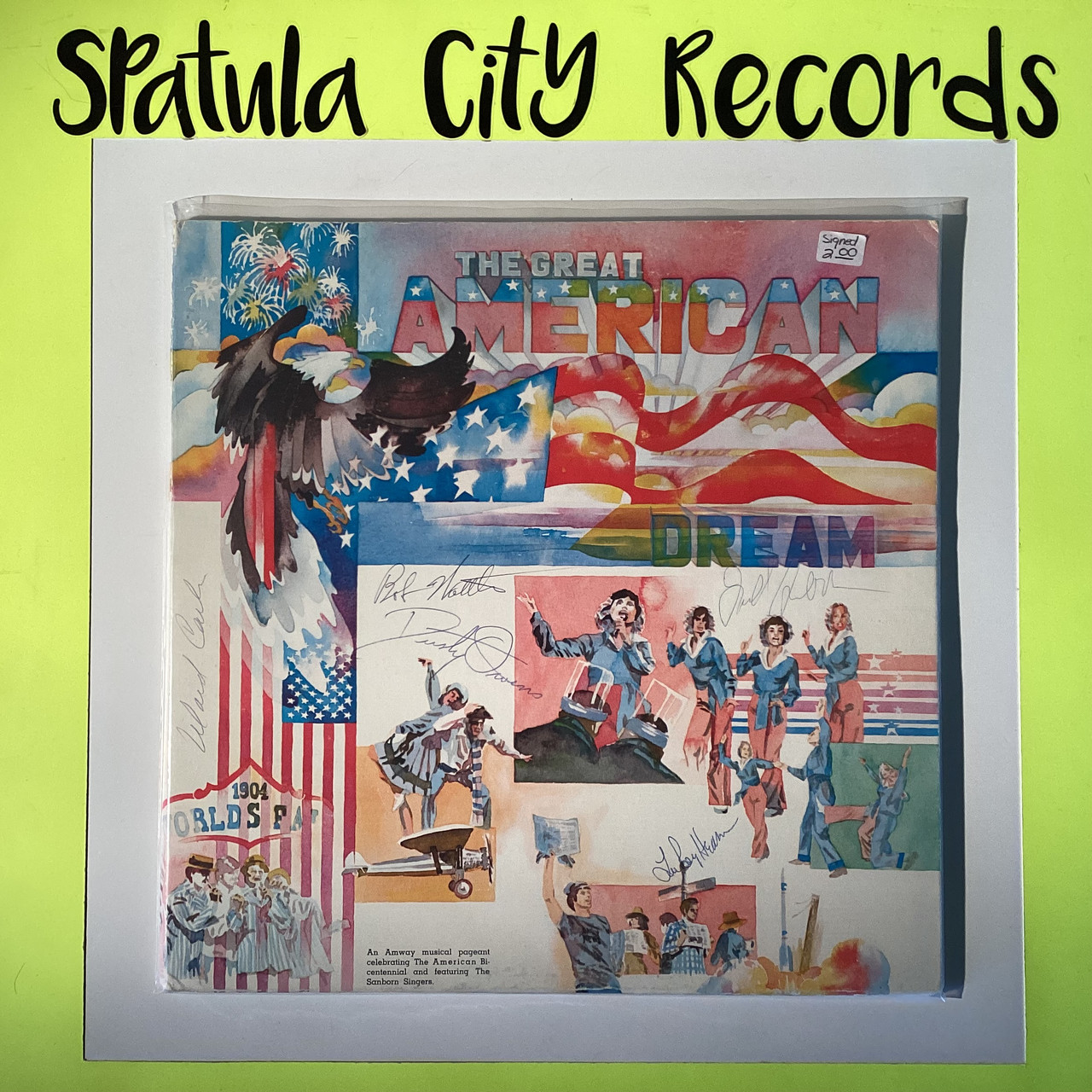 The Sanborn Singers - The Great American Dream - AUTOGRAPH - vinyl record LP