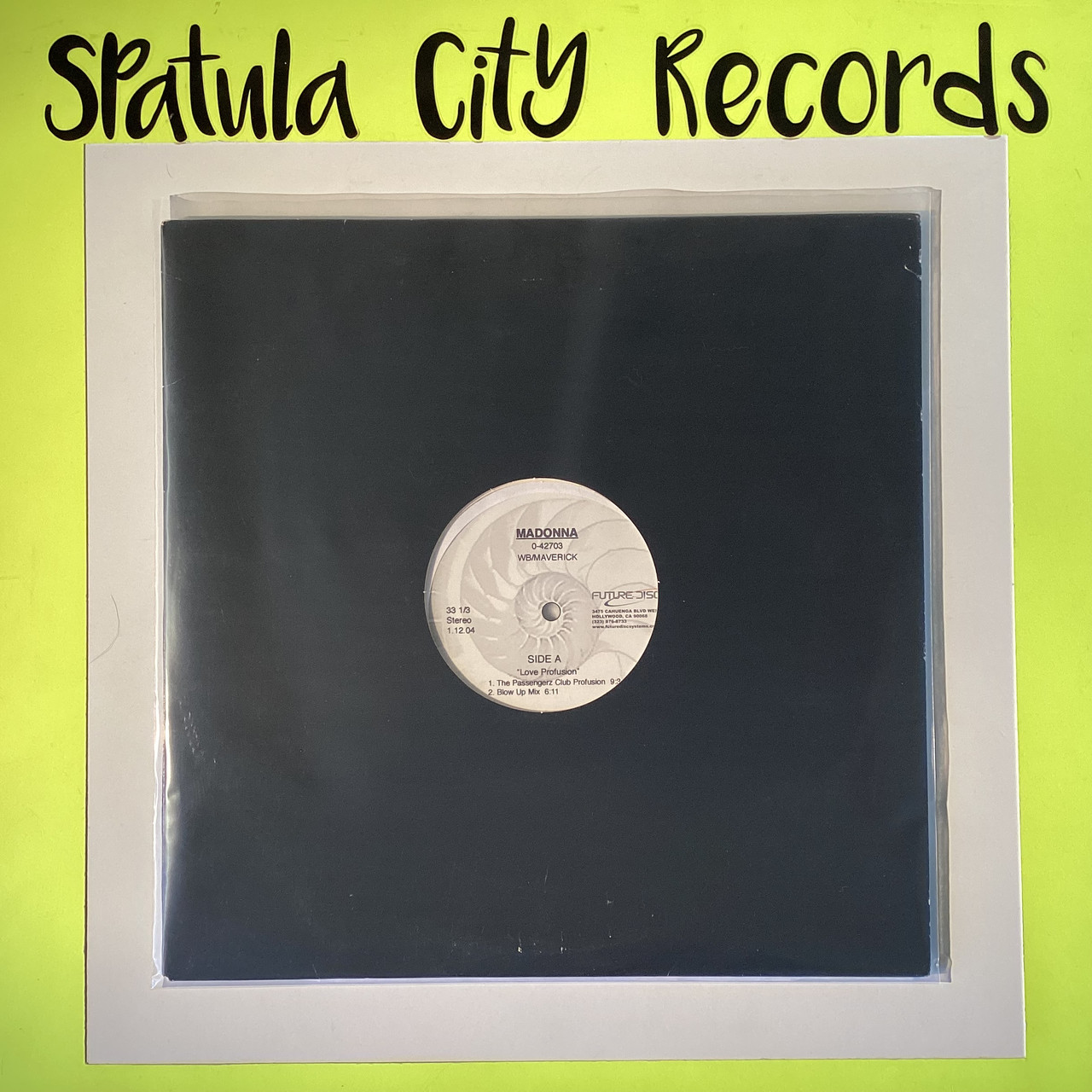 Madonna - Love Profusion - TEST PRESS - ACETATE - 12