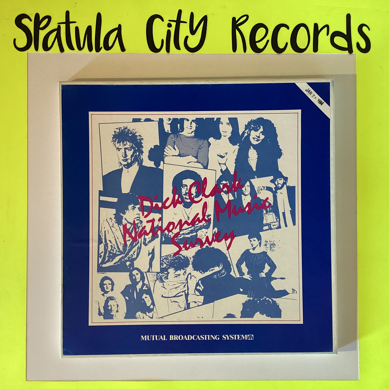 Dick Clark - Dick Clark National Music Survey - Jan 28, 1984 - 3  vinyl record album LP Dick Clark - Dick Clark National Music Survey - Jan 28, 1984 - 3  vinyl record album LP