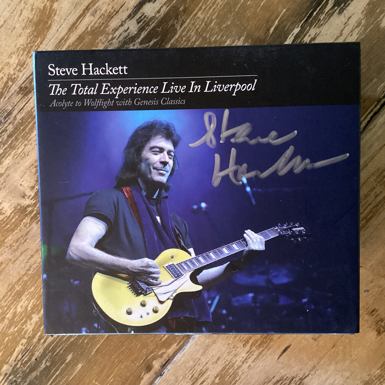 CD COMPACT DISC - Steve Hackett - The Total Experience Live In Liverpool (Acolyte To Wolflight With Genesis Classics) - AUTOGRAPHED - EUROPE IMPORT - 4x COMPACT DISC