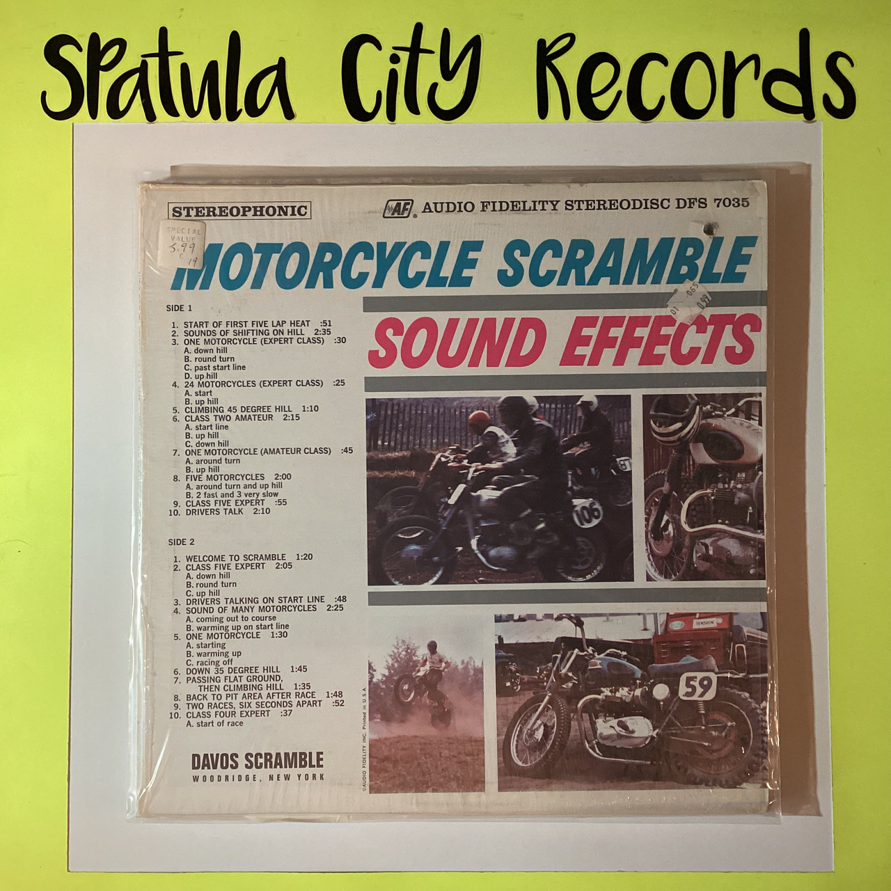 Motorcycle Scramble - Sound Effects -  vinyl record album LP