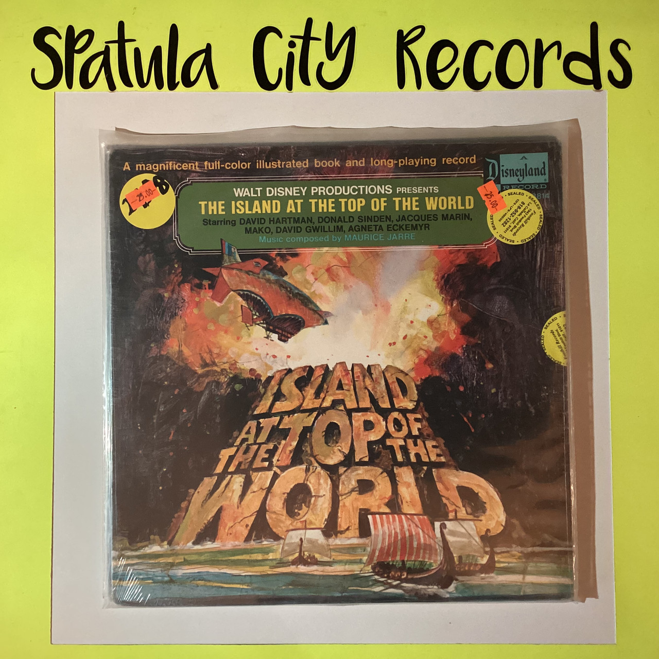 Walt Disney - The Island at the Top of the World - soundtrack - SEALED  - vinyl record album LP