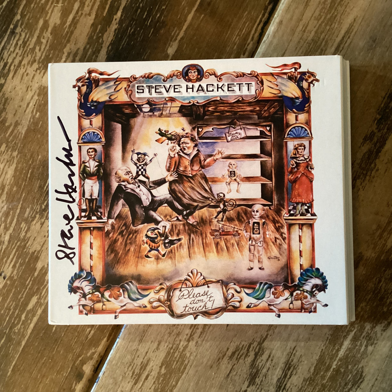 CD COMPACT DISC - Steve Hackett – Please Don't Touch! - AUTOGRAPHED - EUROPE IMPORT - TRIPLE  COMPACT DISC