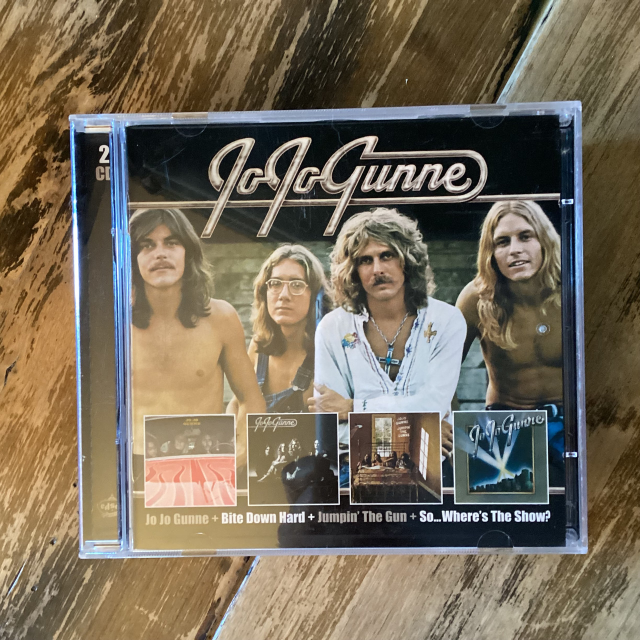 CD COMPACT DISC - Jo Jo Gunne - Jo Jo Gunne + Bite Down Hard + Jumpin' The Gun + So ... Where's The Show? -  DOUBLE COMPACT DISC