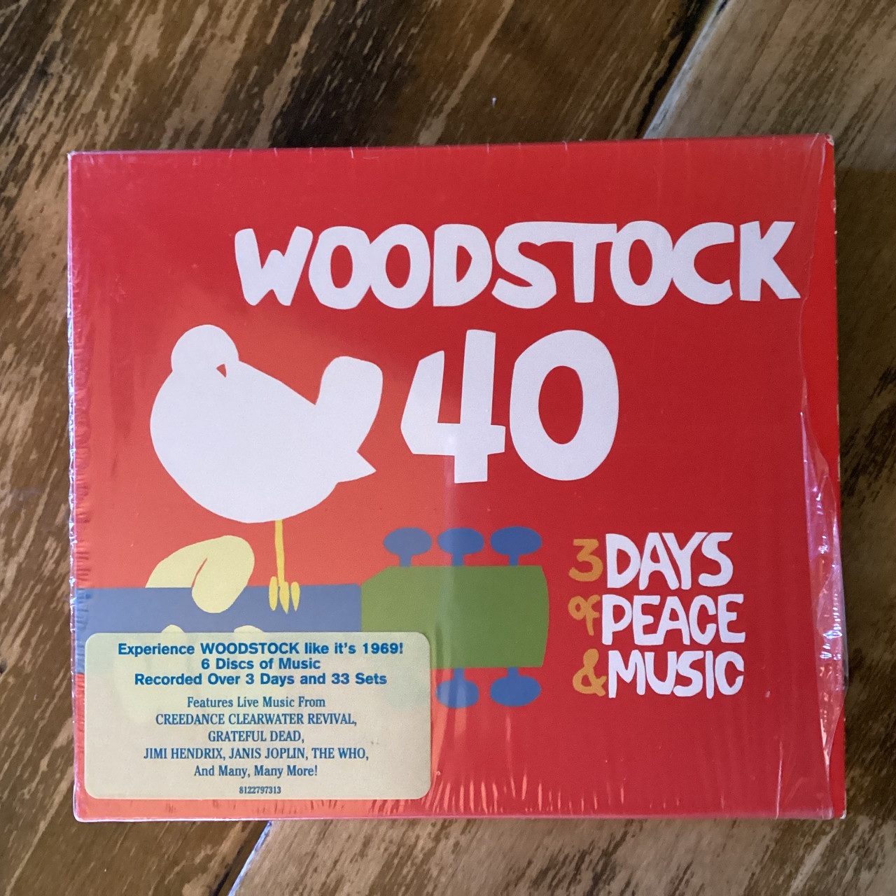 CD COMPACT DISC - Woodstock 40 - compilation  - EUROPE IMPORT - 6 x COMPACT DISC