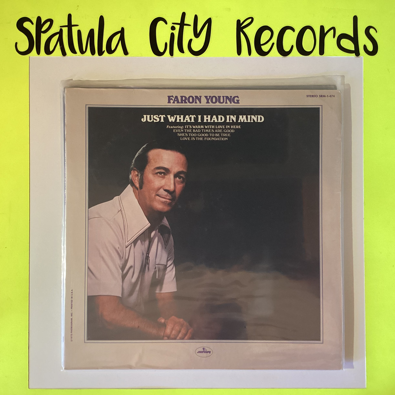 Faron Young - Just What I had in Mind - SEALED  - vinyl record album LP Faron Young - Just What I had in Mind - SEALED  - vinyl record album LP