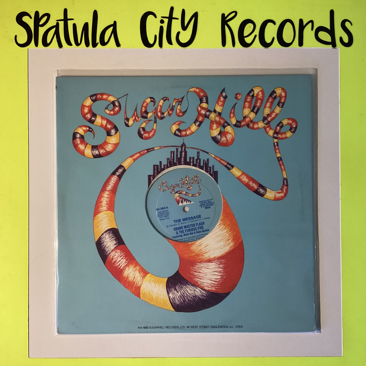 Grand Master Flash & The Furious Five Feat.: Melle Mel & Duke Bootee – The Message - 12" single - vinyl record LP