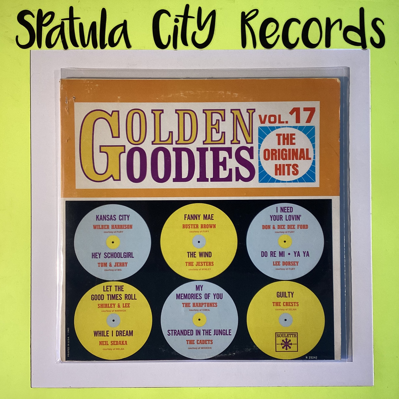 Golden Goodies - Vol. 17 - compilation - MONO - vinyl record album LP