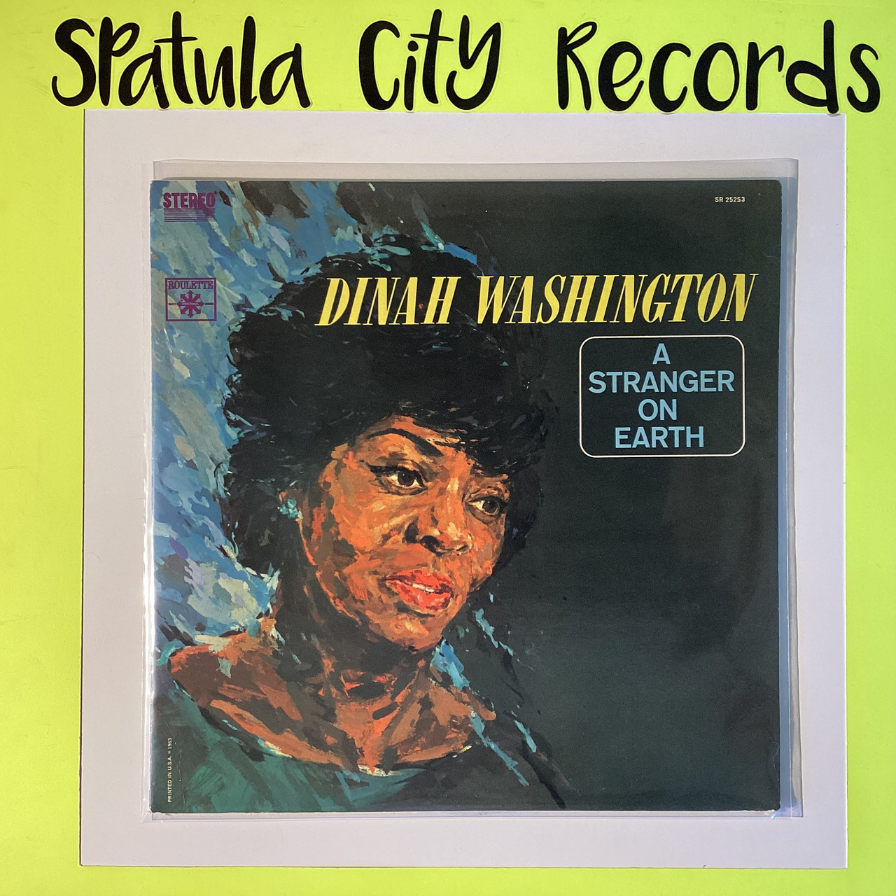 Dinah Washington – A Stranger on Earth  - vinyl record album LP