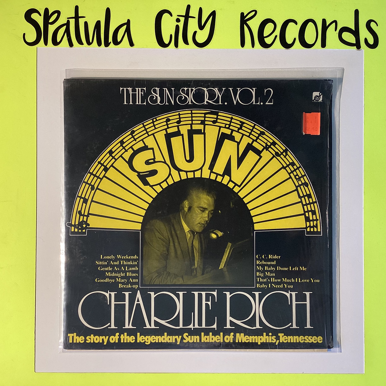 Charlie Rich - Sun Story Vol 2 - vinyl record album LP