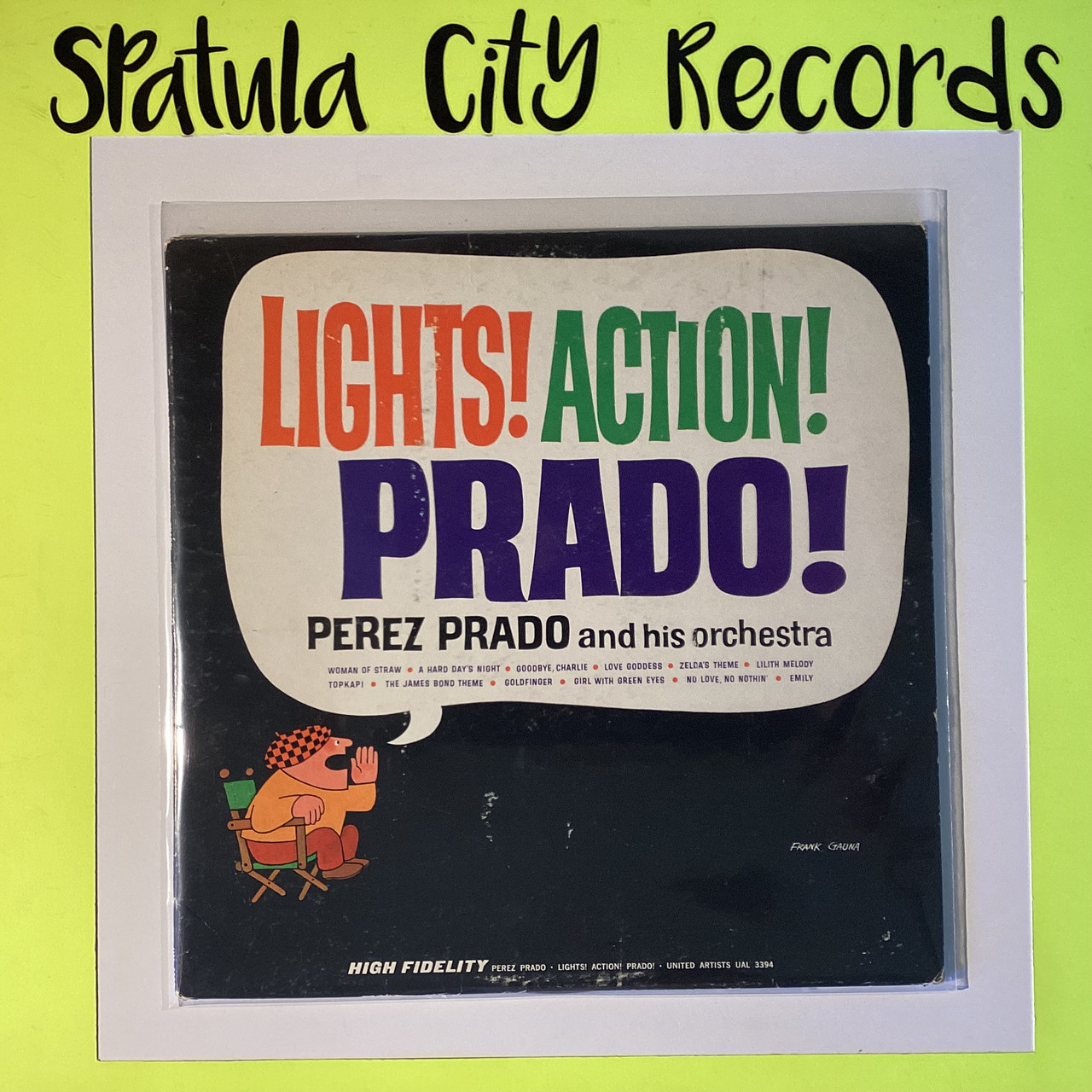 Perez Prado And His Orchestra – Lights! Action! Prado! - MONO - vinyl record album LP