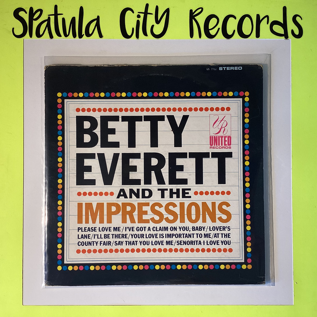 Betty Everett And The Impressions - self-titled - vinyl record album LP