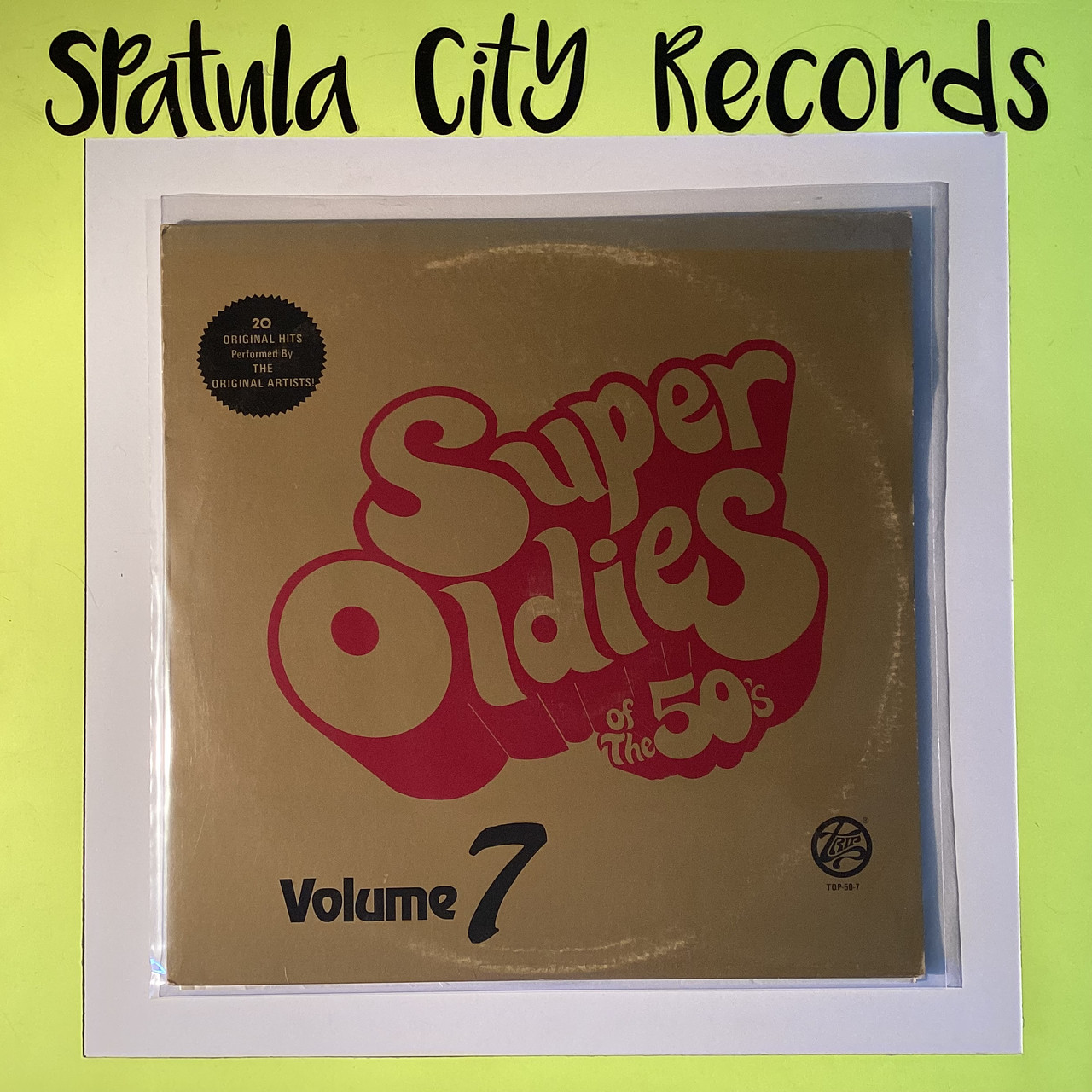 Super Oldies of the 50's - volume 7 - COMPILATION - IMPORT - vinyl record LP