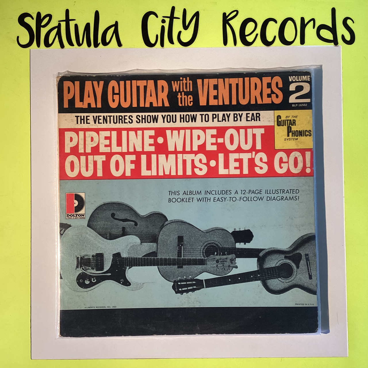 The Ventures – Play Guitar With The Ventures Volume 2 - vinyl record LP