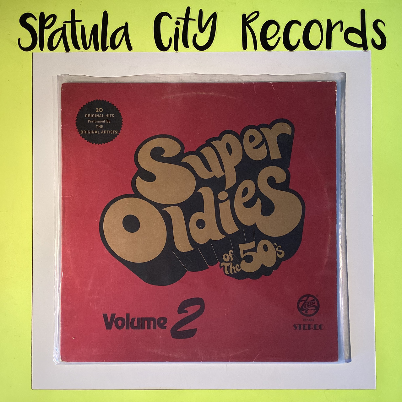 Super Oldies Of The 50's Vol. 2 - compilation - vinyl record album  LP