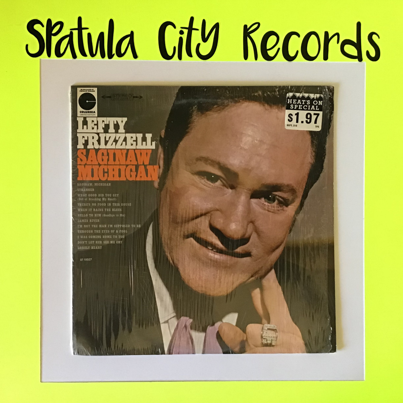 Lefty Frizzell - Saginaw Michigan - vinyl record album LP