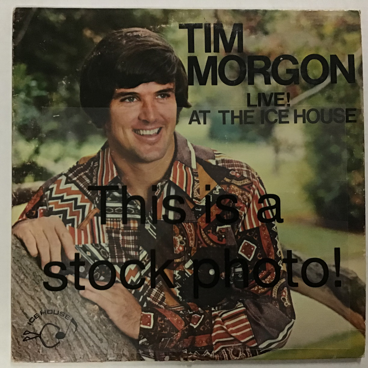 Tim Morgon ‎– Live! At The Ice House - AUTOGRAPHED - vinyl record LP