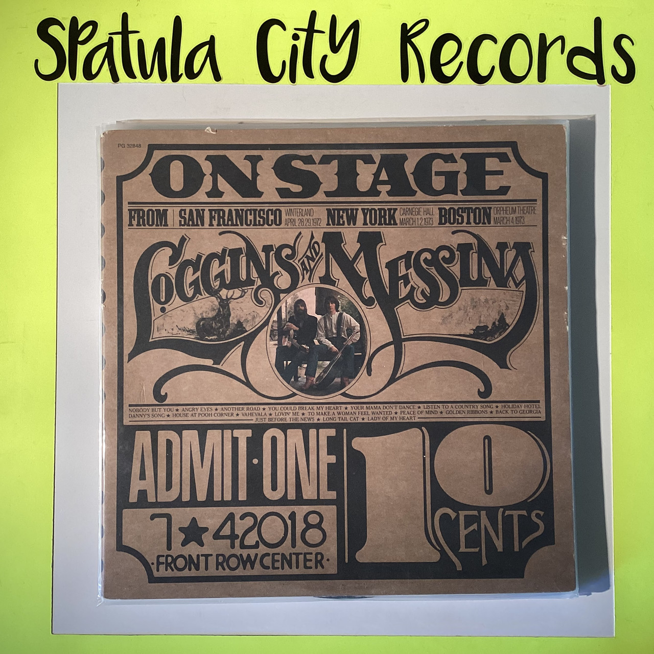Loggins And Messina ‎– On Stage  - Double vinyl record album LP