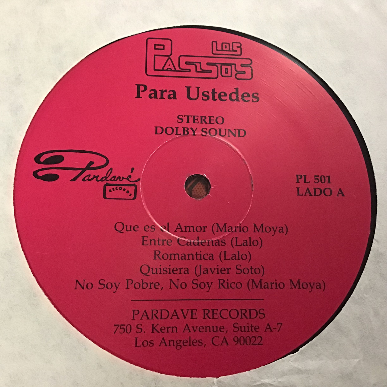 Los Passos - Para ustedess - Vinyl record album LP