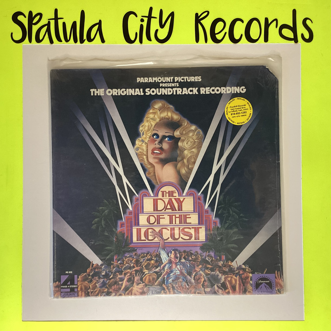 John Barry - The Day of the Locust - soundtrack - SEALED - vinyl record album LP