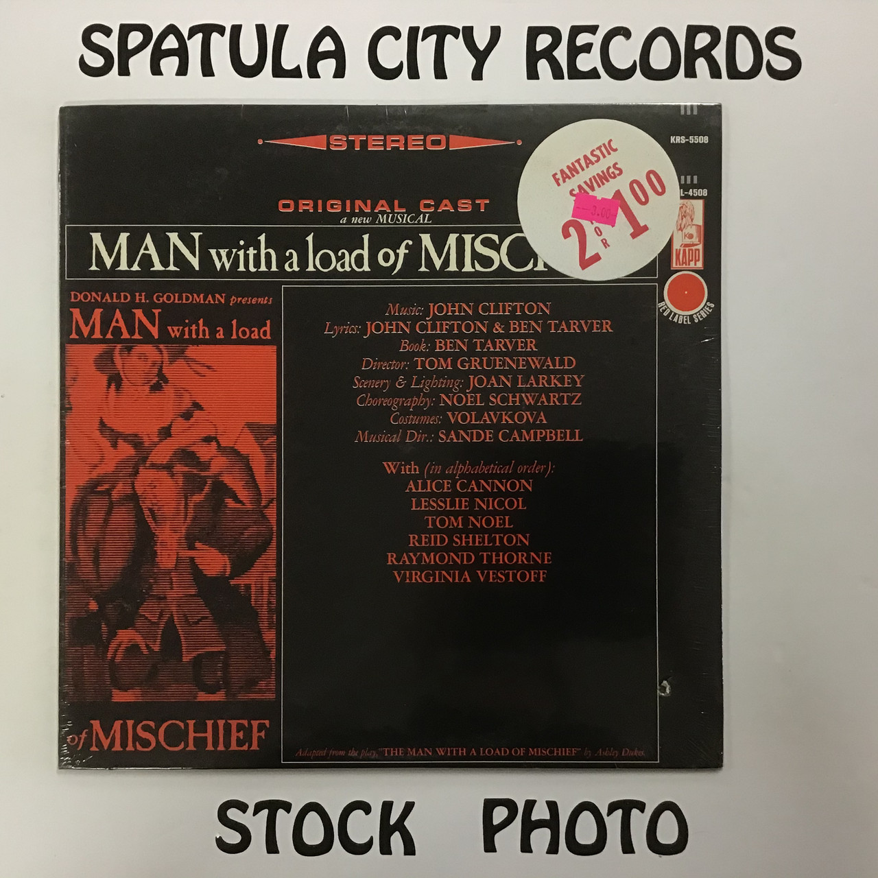 John Clifton - Man With a Load of Mischief - soundtrack - SEALED - vinyl record LP