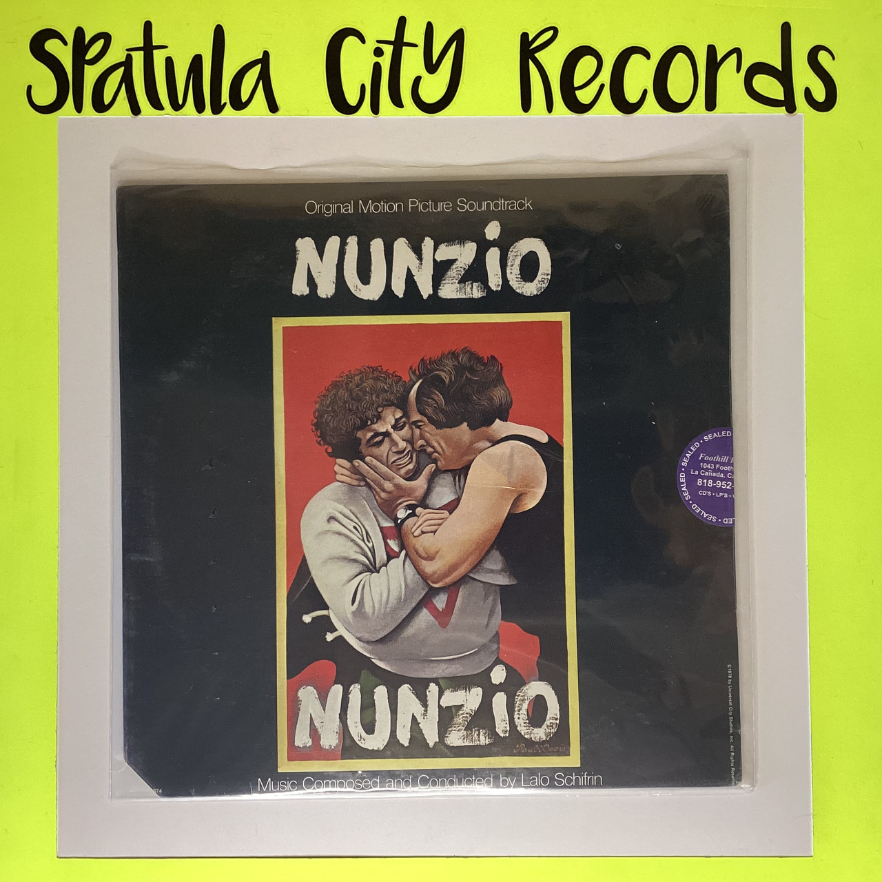 Lalo Schifrin - Nunzio - soundtrack - SEALED - vinyl record album LP