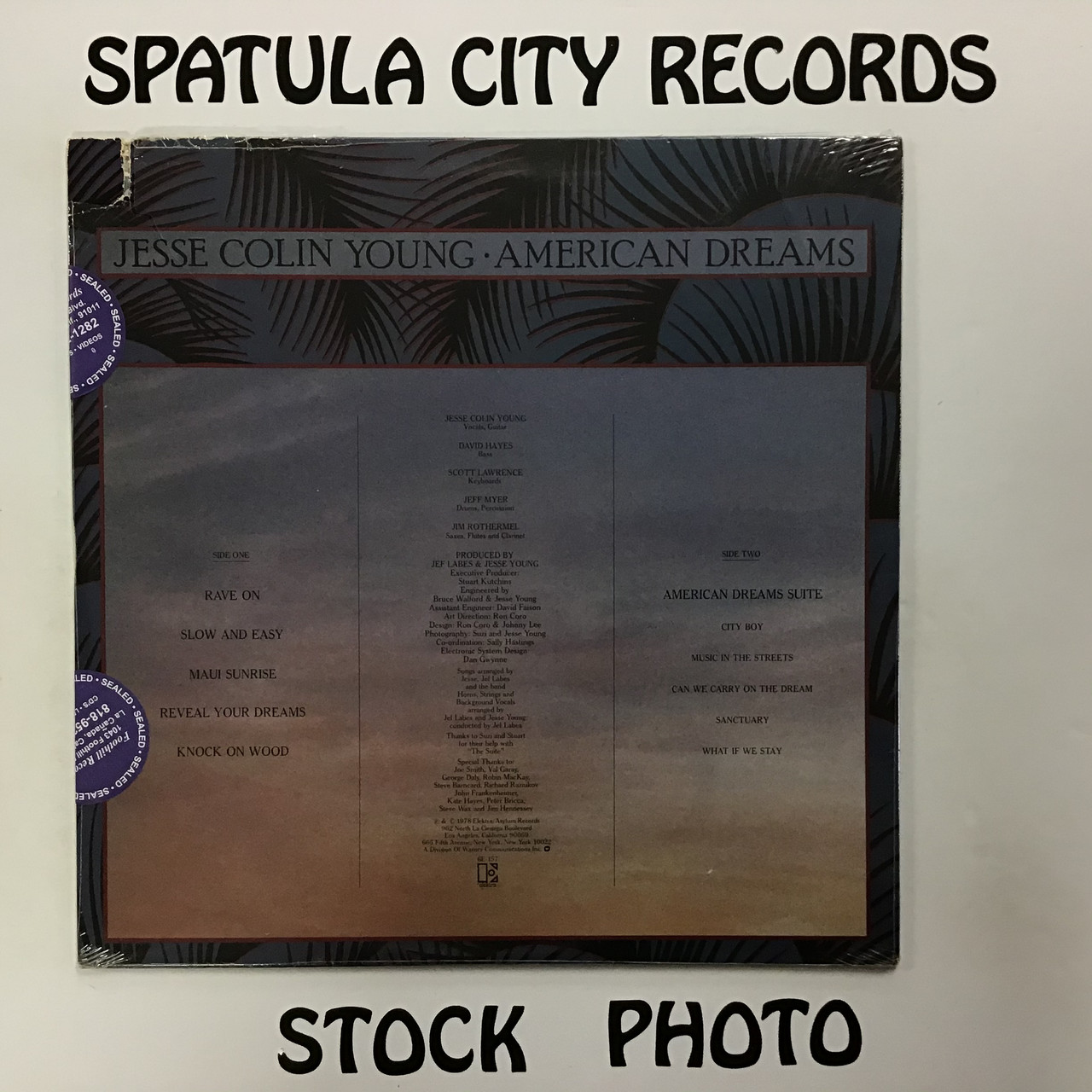 Jesse Colin Young - American Dreams - SEALED - vinyl Record Album LP