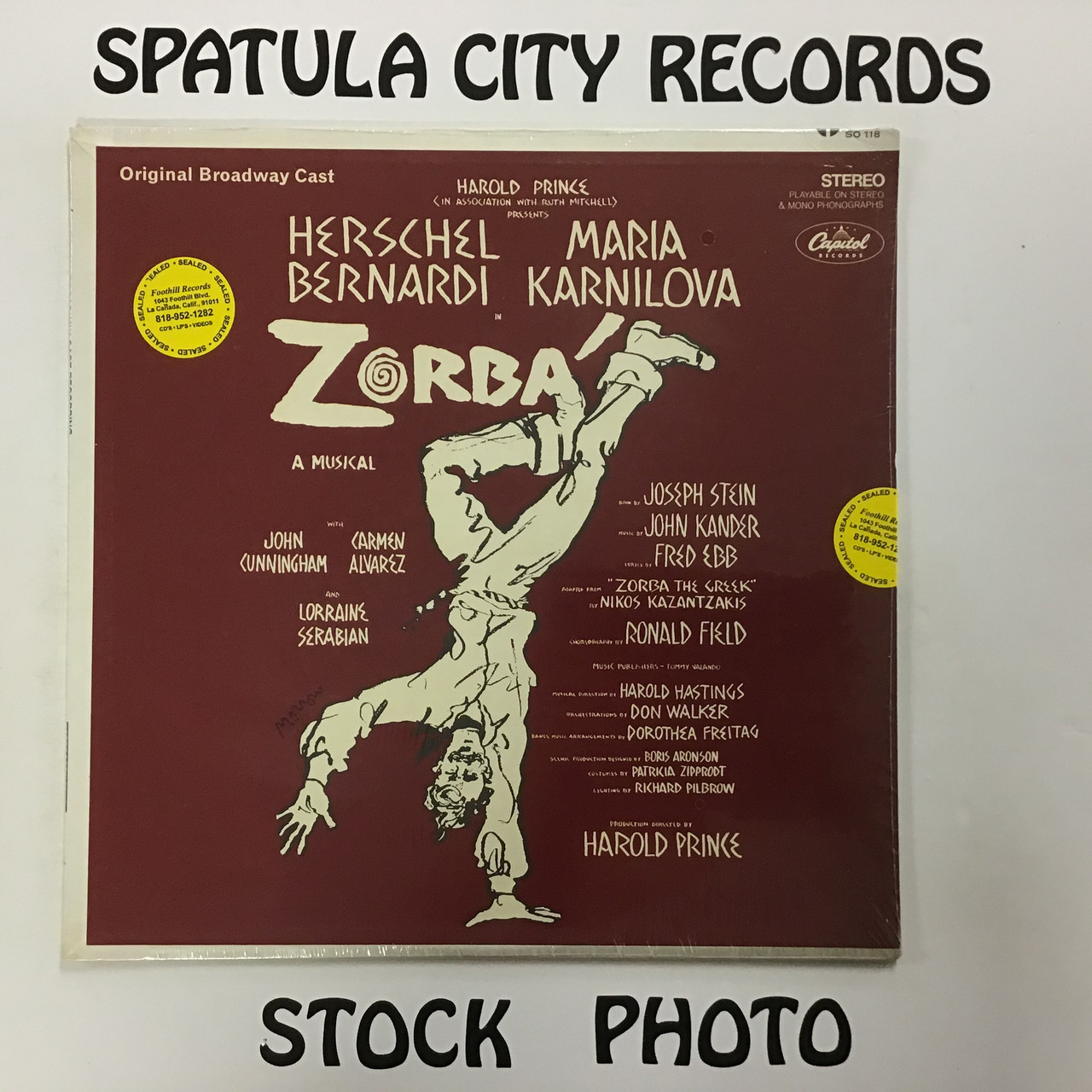 John Kander - Zorba - soundtrack - SEALED - vinyl record LP