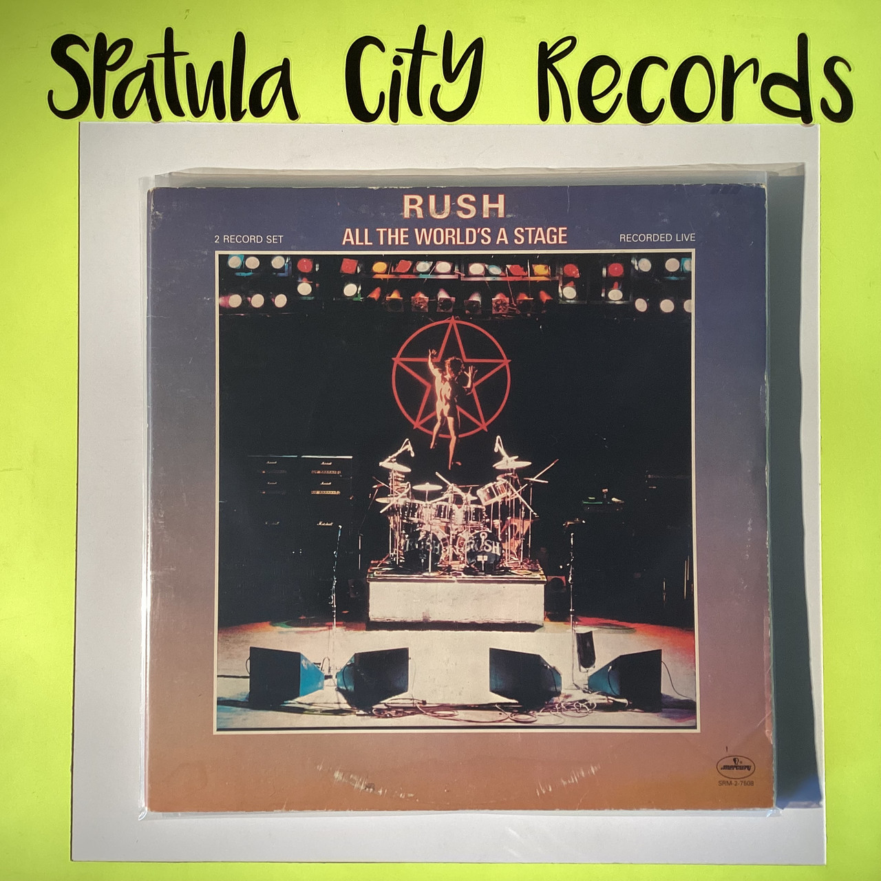 Rush - All the World's A Stage - double vinyl record album LP