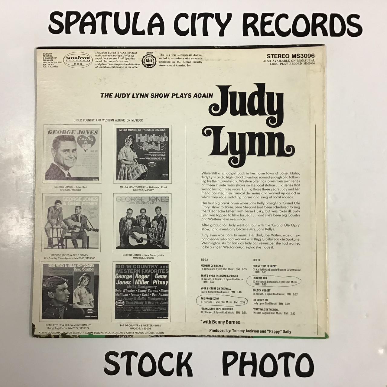 Judy Lynn - The Judy Lynn Show Plays Again - vinyl record LP