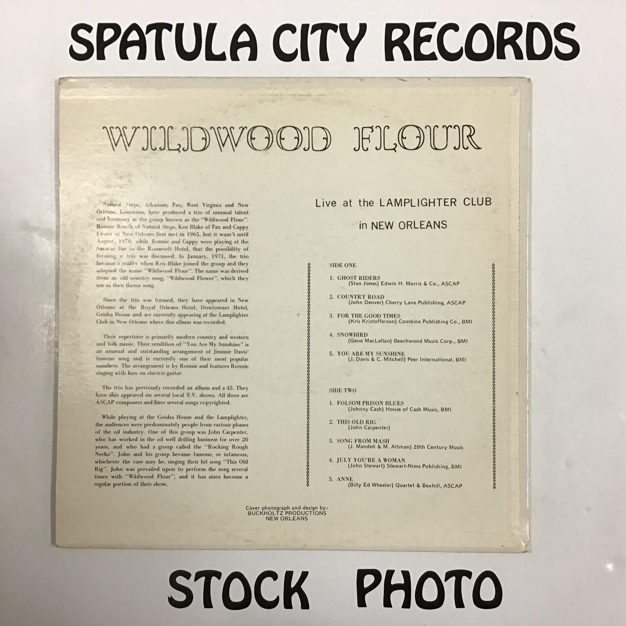 Wildwood Flour - Wildwood Flour Live at the Lamplighter Club - vinyl record LP