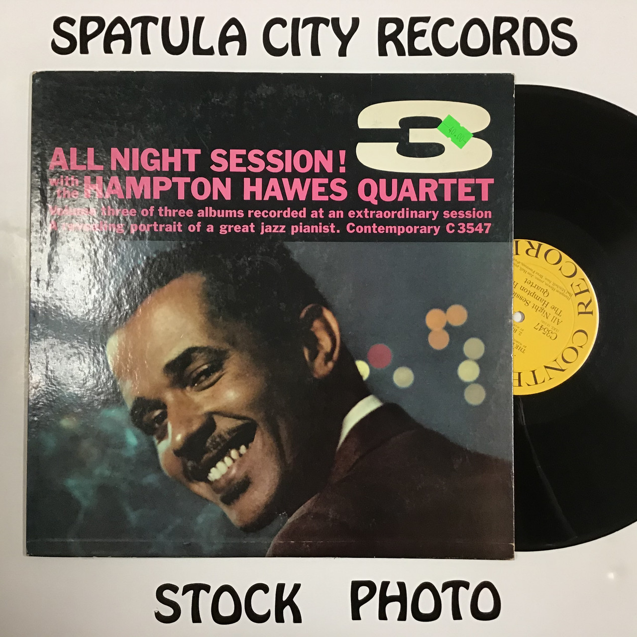 Hampton Hawes Quartet, The - All Night Session, Vol. 3 - MONO - vinyl record LP