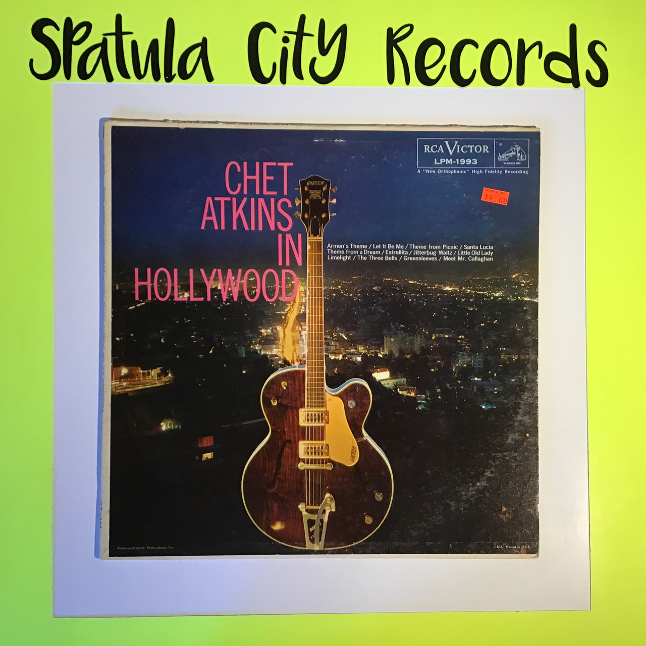 Chet Atkins - Chet Atkins in Hollywood - mono - vinyl record album LP
