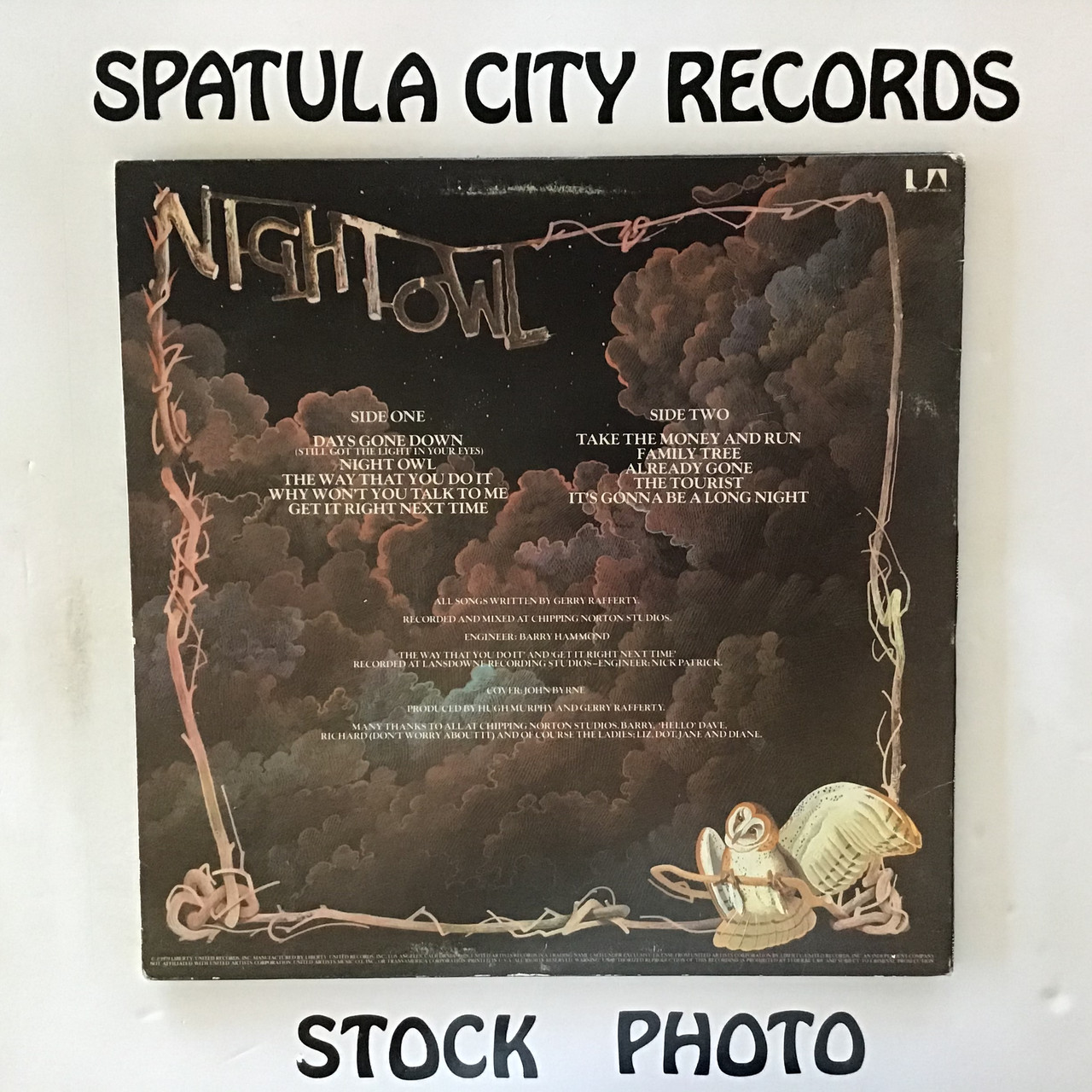 Gerry Rafferty - Night Owl - vinyl record LP
