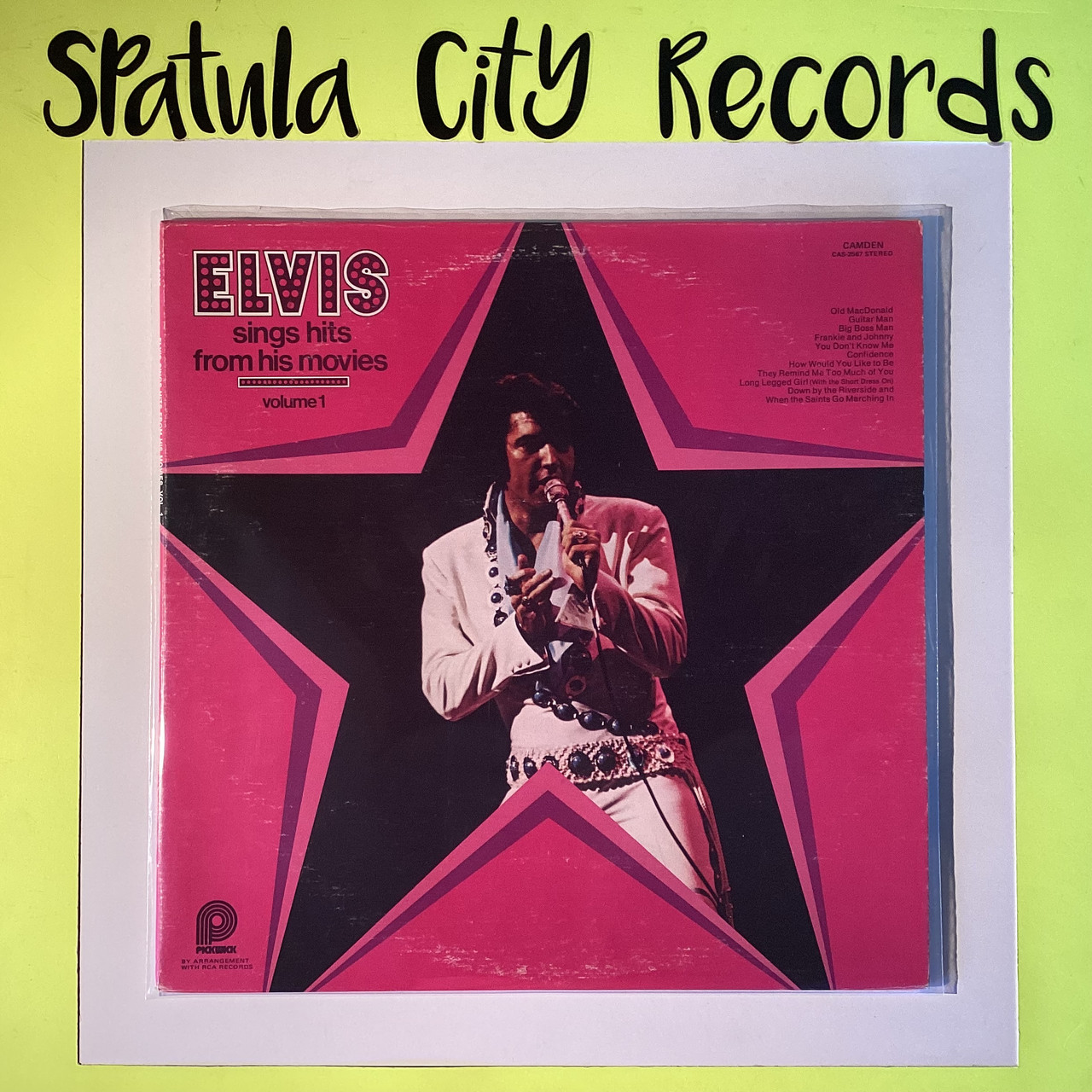 Elvis Presley - Elvis Sings Hits from His Movies - vinyl record album LP