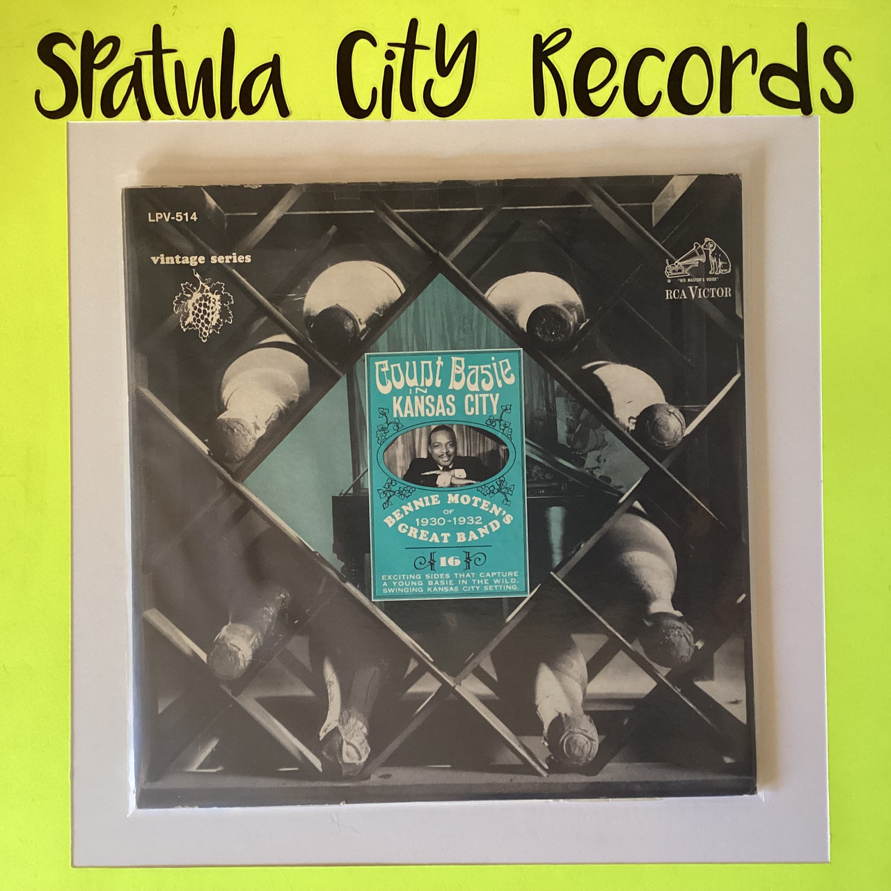 Count Basie/Bennie Moten's Kansas City Orchestra - Count Basie in Kansas City/Bennie Moten's Great Bands 1930-1932 - MONO - vinyl record album LP