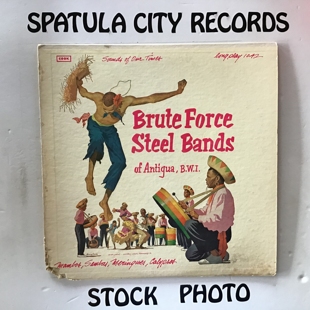 Brute Force  Steel Bands of Antigua, B.W.I. - compilation - vinyl record LP