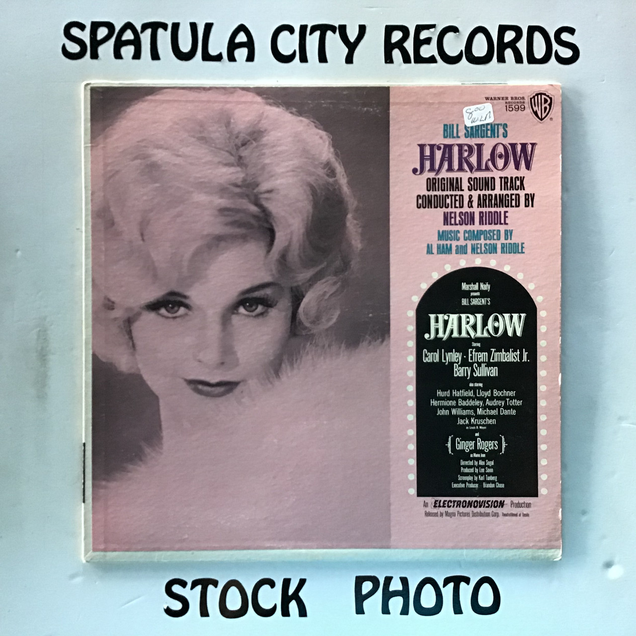 Al Ham and Nelson Riddle - Harlow - soundtrack - vinyl record LP