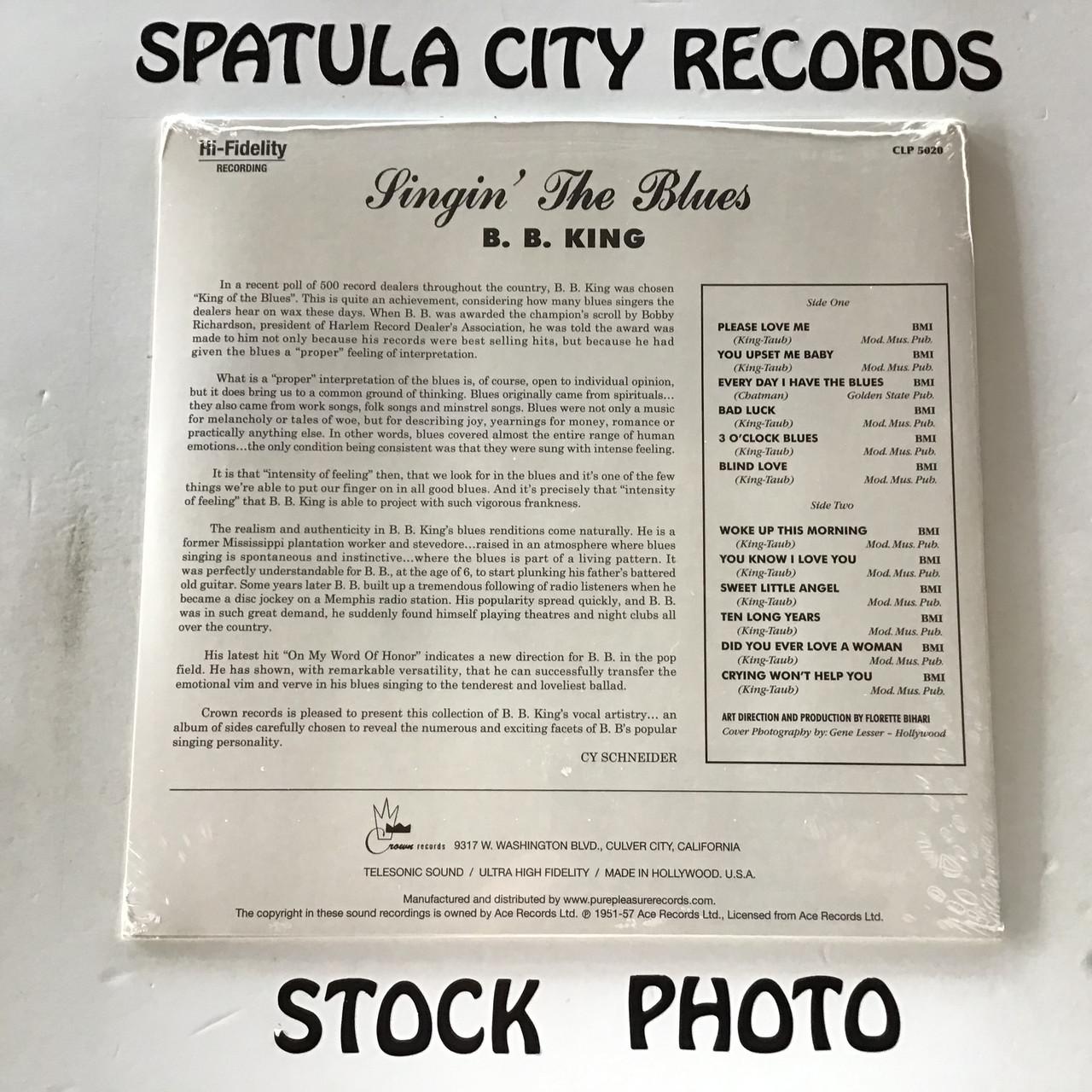 B.B. King - Singin The Blues - SEALED - MONO - vinyl record LP