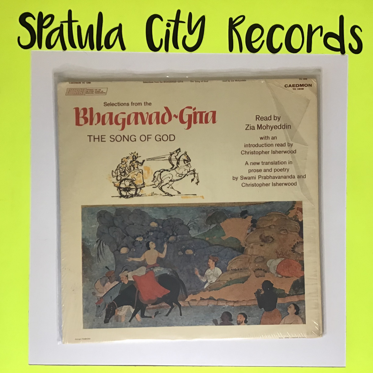 Zia Mohyeddin - Selections from the Bhagavad-Gita, The Song of God - vinyl record album LP