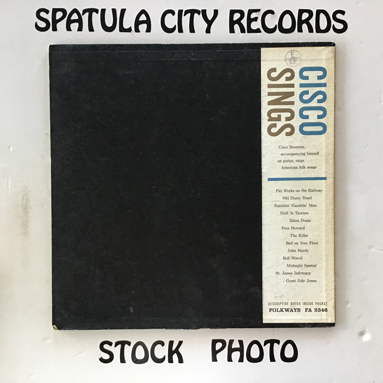 Cisco Houston - Cisco Sings - vinyl record LP