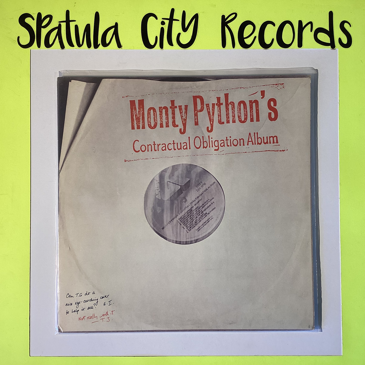 Monty Python - Monty Python's Contractual Obligation Album - vinyl record album LP