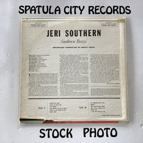 Jeri Southern - Southern Breeze - MONO - vinyl record album LP