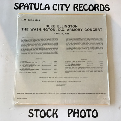 Duke Ellington - The Washington D.C. Armory Concert, Apri 30, 1955 - MONO - SEALED - CANADA  IMPORT - vinyl  record album LP