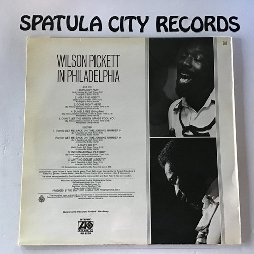 Wilson Pickett - In Philadelphia - GERMAN IMPORT - vinyl record album LP