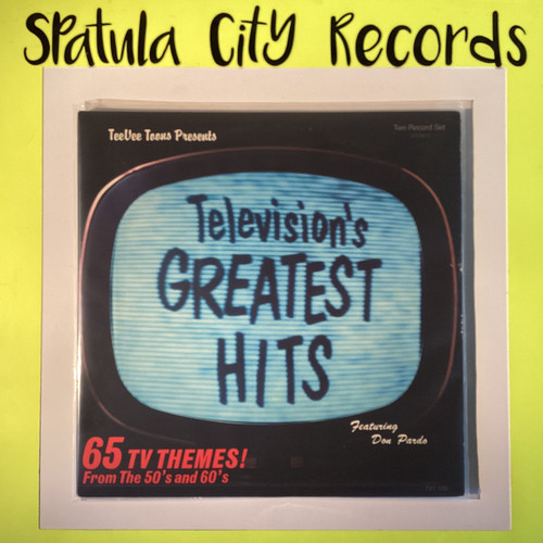 Television's Greatest Hits (65 TV Themes! From The 50's And 60's) - compilation - double vinyl record album LP