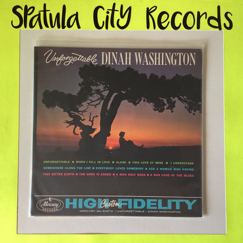 Dinah Washington - Unforgettable - MONO - vinyl record album LP