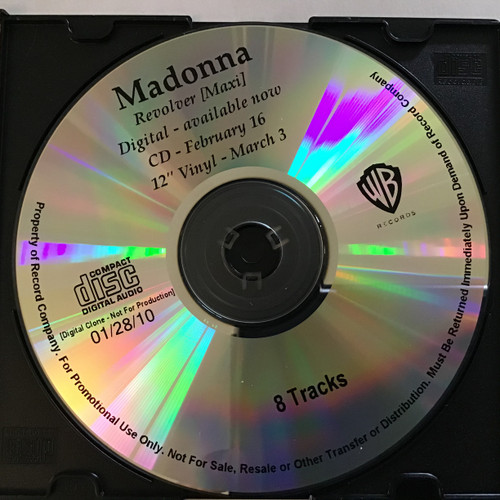 Madonna - Revolver - remixes maxi-single CDr promo