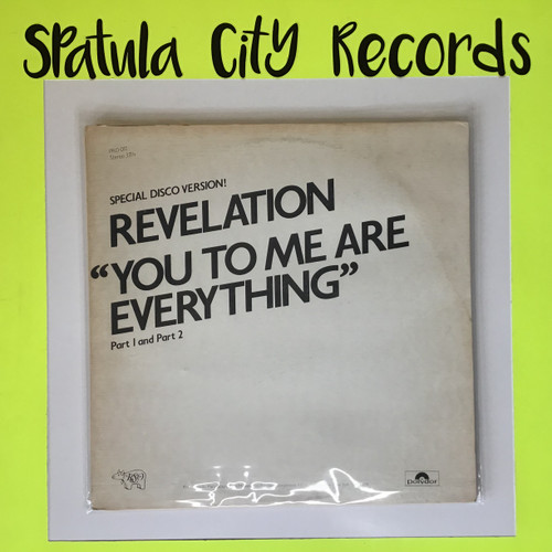 Revelation - You To Me Are Everything, Part 1 and 2 (Special Disco Version) - WLP PROMO - vinyl record LP